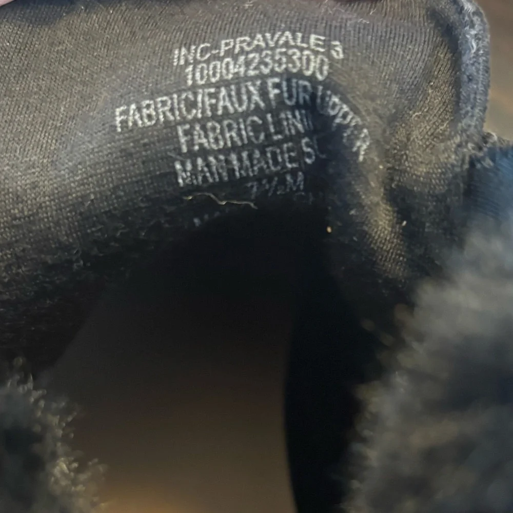 Women's Pajar Livia Black Fur Boots size 7 (euro 38)